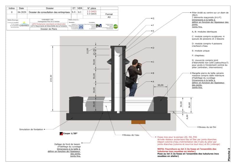 Détail technique fontaine (DCE)
